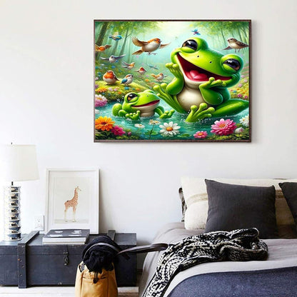 Malen nach Zahlen Frosch – Bastelset für Erwachsene