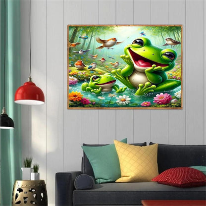 Malen nach Zahlen Frosch – Bastelset für Erwachsene