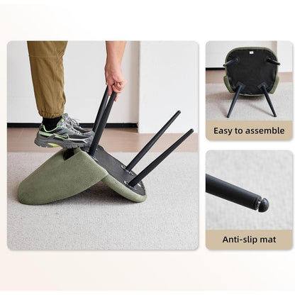 Esstisch Set mit 6 Cord-Stühlen – Modern & Komfortabel