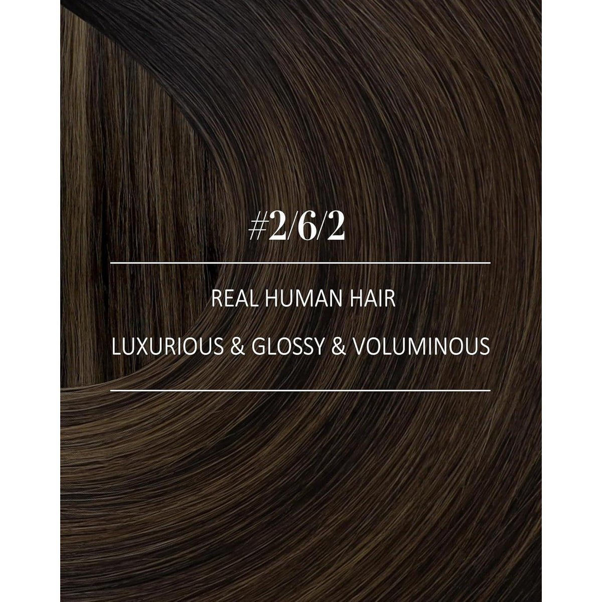 Echthaar Clip-in Extensions 60cm braun Balayage