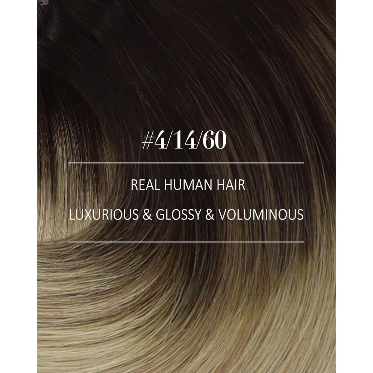 Echthaar Clip-in Extensions Ombre Blond bis Dunkelbraun