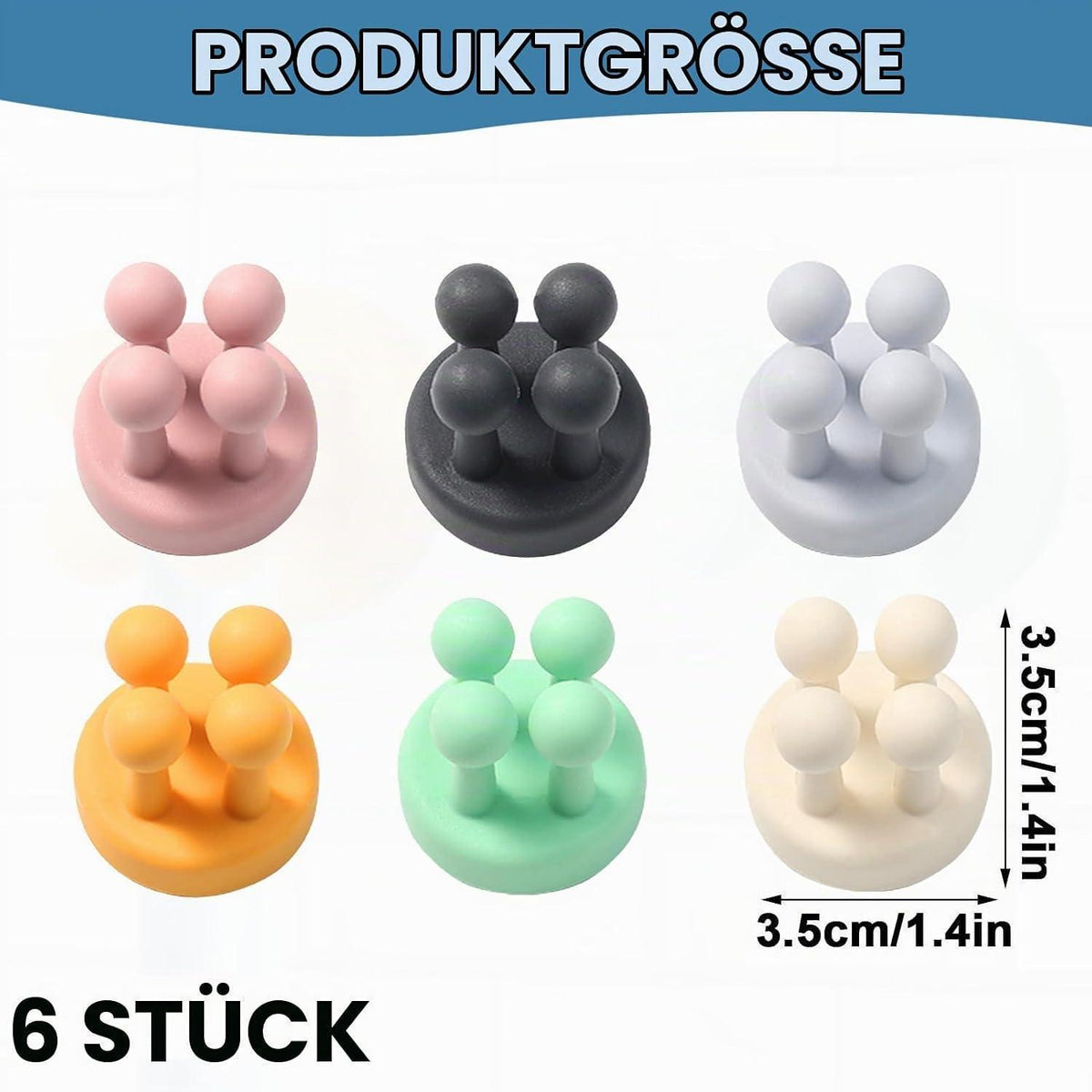 6x Silikon Zahnbürstenhalter Wandhalterung ohne Bohren