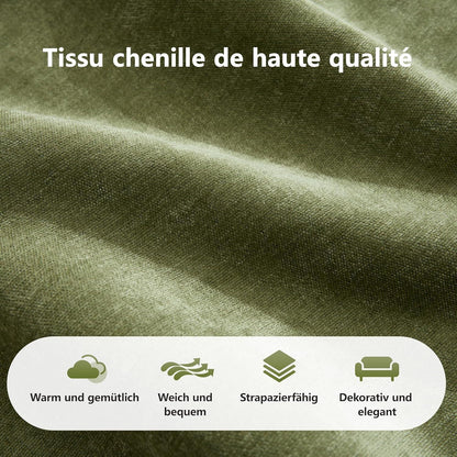 Modernes 3-Sitzer Cord Sofa Grün – Rahmenlos & Komfortabel