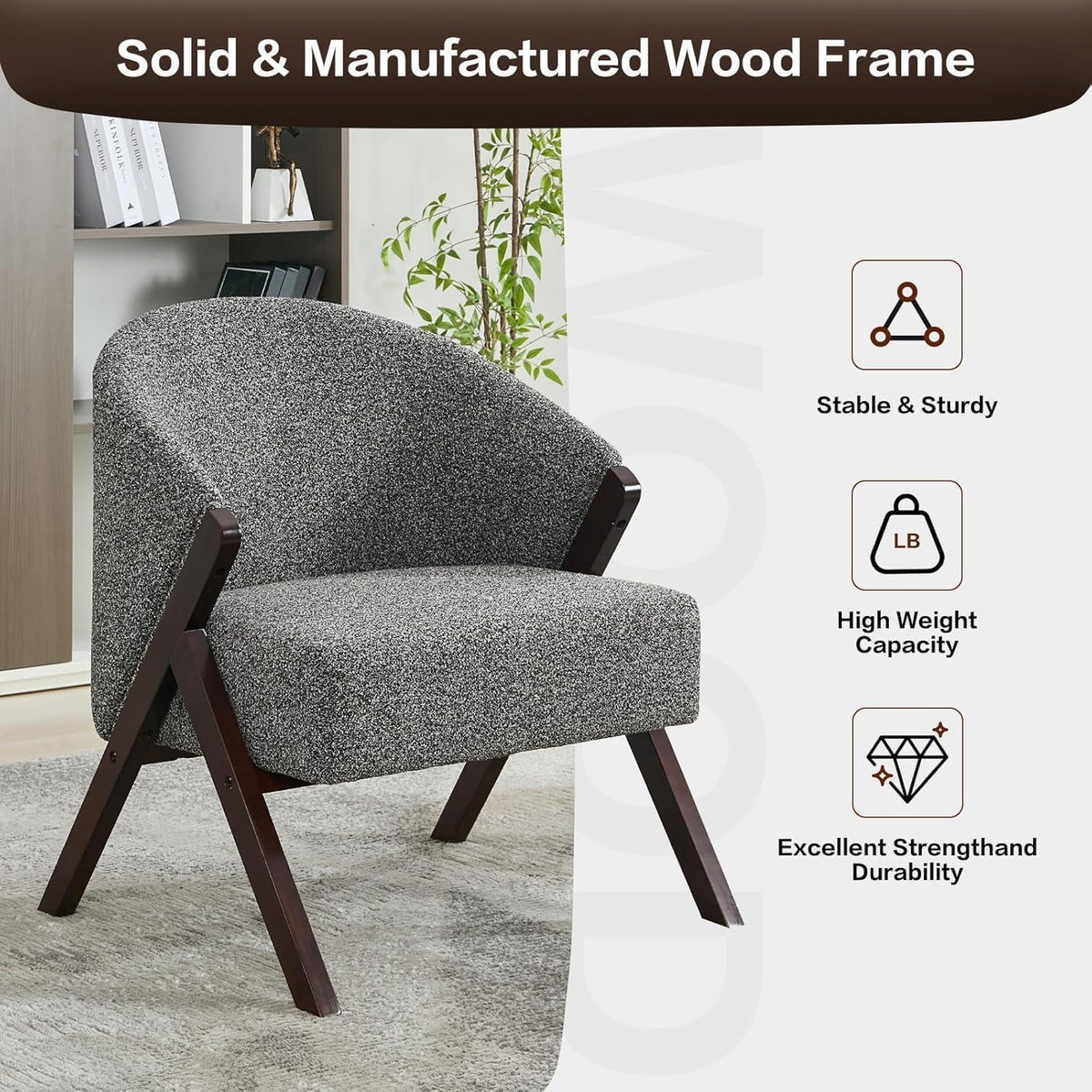 Teddy-Fleece Loungesessel Grau – Bequemer Sessel für Wohnzimmer