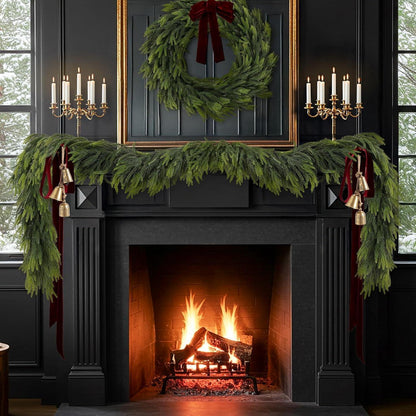 Norfolk Kieferngirlande 9FT – Weihnachtliche Dekoration für Haus & Garten