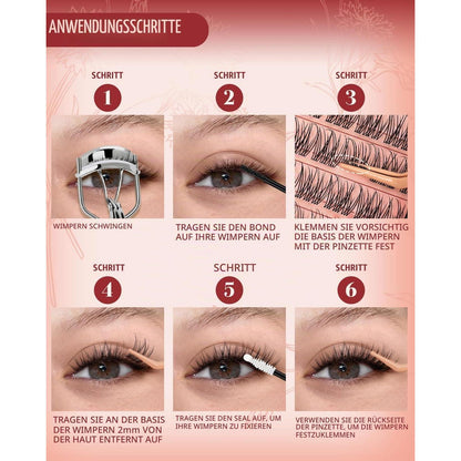 Manga Cluster Wimpern Set für DIY Wimpernverlängerung