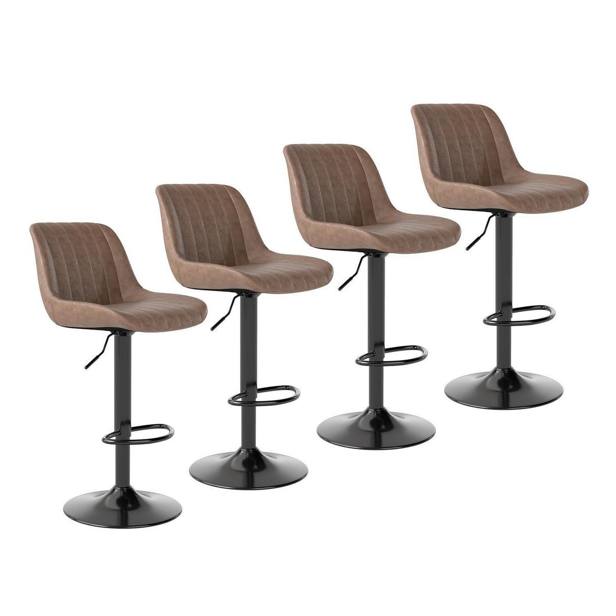 Drehbarer Barhocker 4er Set – Höhenverstellbar & Komfortabel
