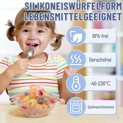 Silikon Eiswürfelform 36 Mulden für Eis, Schokolade & mehr