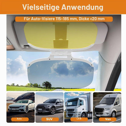 Auto Sonnenblendenverlängerung 2-in-1 Tag & Nacht