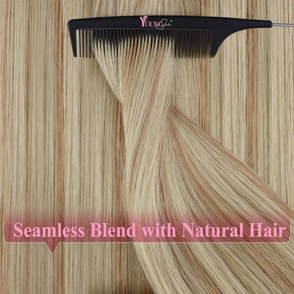 Echthaar Tape Extensions Aschblond 60 cm (50g)