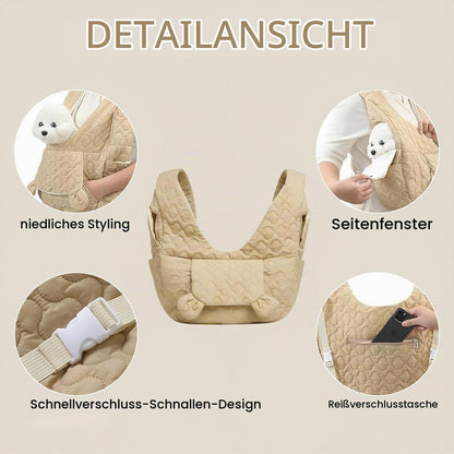 Hunderucksack für Kleine Hunde bis 10kg – Khaki