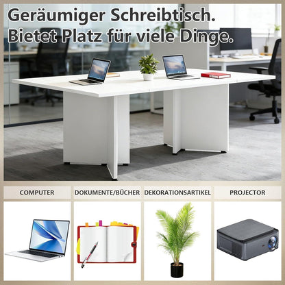 Modularer Konferenztisch, Erweiterbar für 4-12 Personen, 480cm
