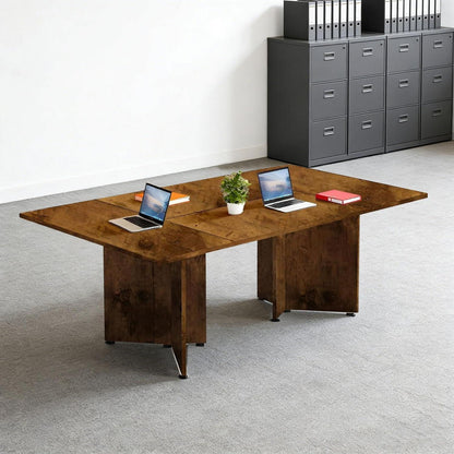 Erweiterbarer Konferenztisch Modular | 400 cm | Flamed Wood