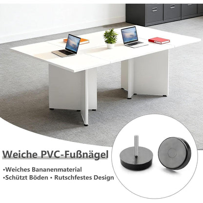 Erweiterbarer Konferenztisch modular, 480 cm, Dunkelbraun
