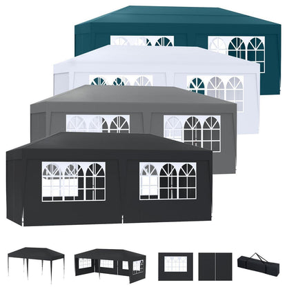 Faltpavillon 3x6m – Wasserdicht, UV-Schutz & 6 Seitenwände