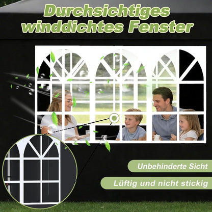 Faltpavillon 3x6m – Wasserdicht, UV-Schutz & 6 Seitenwände