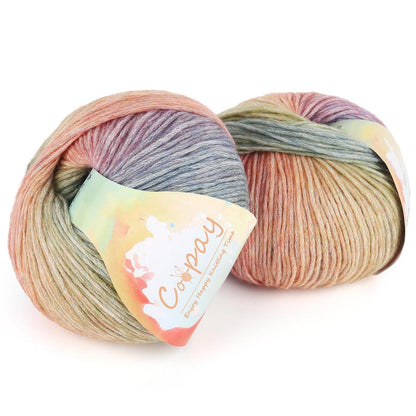Farbverlaufsgarn 200g - Wolle zum Häkeln & Stricken Regenbogen