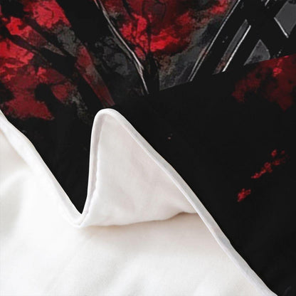 Japanisches Samurai Bettwäsche-Set 135x200 Baumwolle