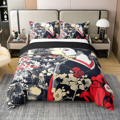 Japanisches Ukiyo-e Bettwäsche-Set 200x200 Baumwolle