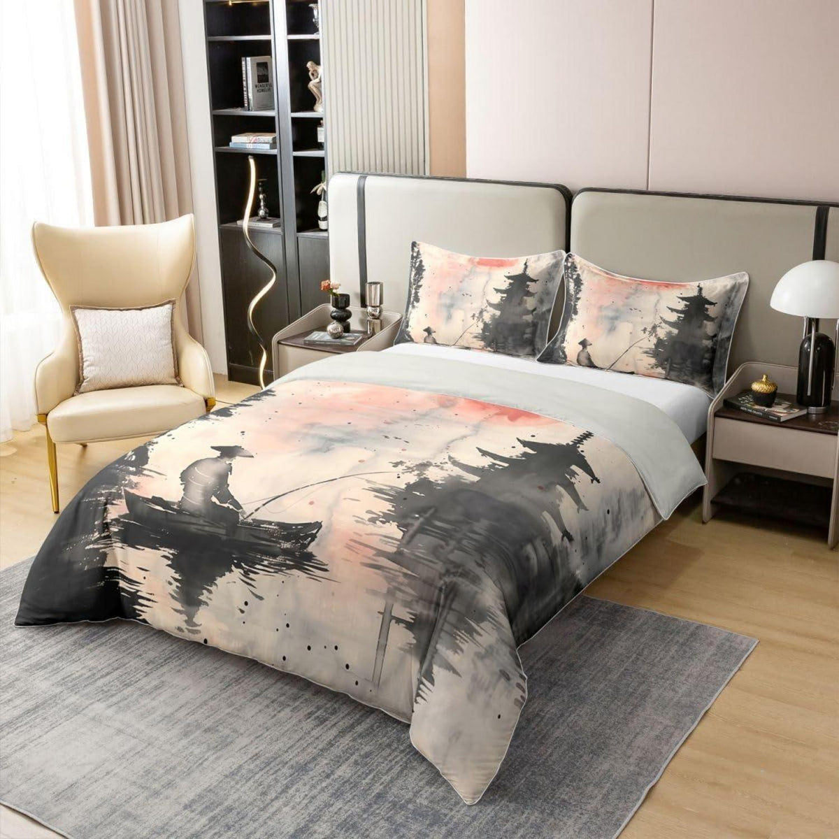 Japanischer Bettbezug 135x200 – Ukiyo-e Design & Baumwolle