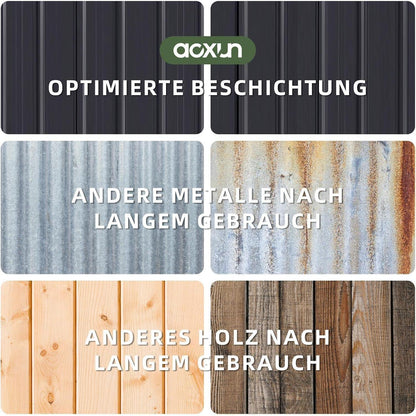 Großer Metall-Gartenschuppen 8x6ft mit Doppeltür & Satteldach