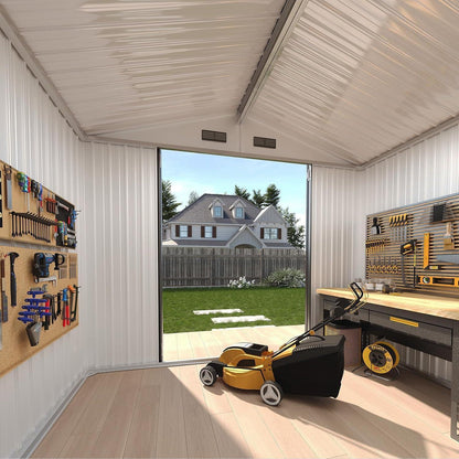 Großes Metallgerätehaus 235x171 cm – Robuster Schuppen für Garten & Werkzeug