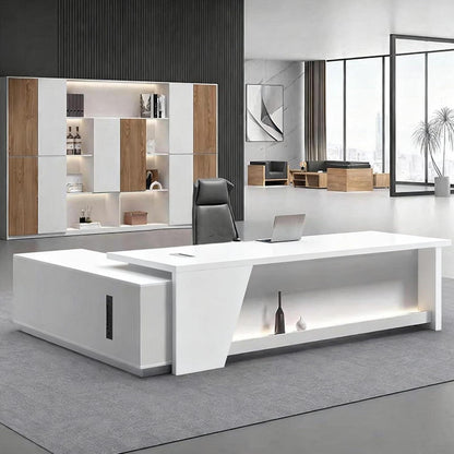 Moderner L-förmiger Schreibtisch mit Stauraum – Großzügiger Bürotisch für Büro & Homeoffice