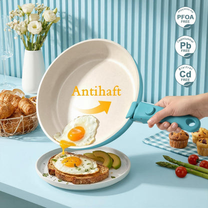 Granit Topfset 21-teilig mit Abnehmbarem Griff & Farbverlauf