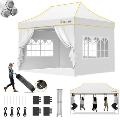 Faltpavillon 3x4,5m – Wasserdicht, Stabil & Winterfest