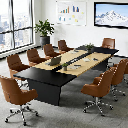 Moderner Konferenztisch 200x100cm – Stabiler Besprechungstisch für Büro