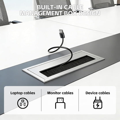 Moderner Konferenztisch 200x120cm – Stabiler Besprechungstisch für Büro