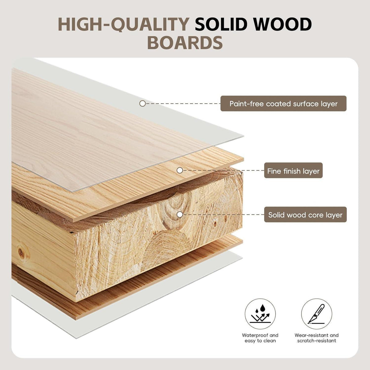 Moderner Konferenztisch 240x100cm – Stabiler Meetingtisch für Büro