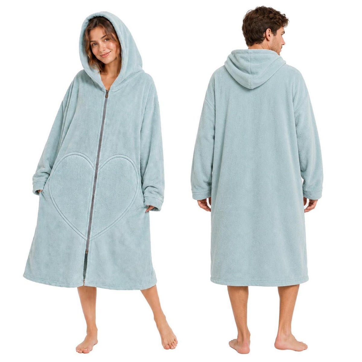 Surf Poncho mit Kapuze – Schnelltrocknend & Praktisch (Blau)