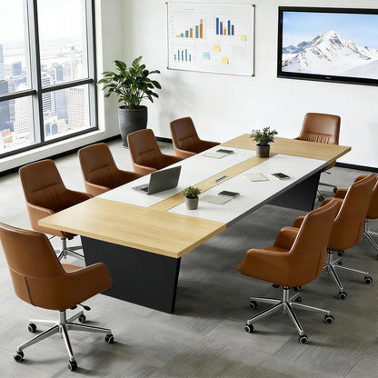 Moderner Konferenztisch Groß – Stabiler Meetingtisch 320x100x74cm