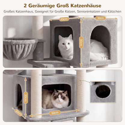XXL Kratzbaum für Große Katzen – 200 cm, Stabil & Komfortabel