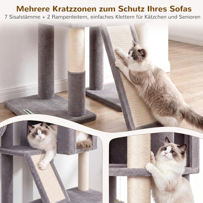 XXL Kratzbaum für Große Katzen – 200 cm, Stabil & Komfortabel