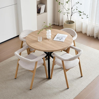 Küchenstuhl 4er Set, Moderne Polsterstühle mit Stoffbezug
