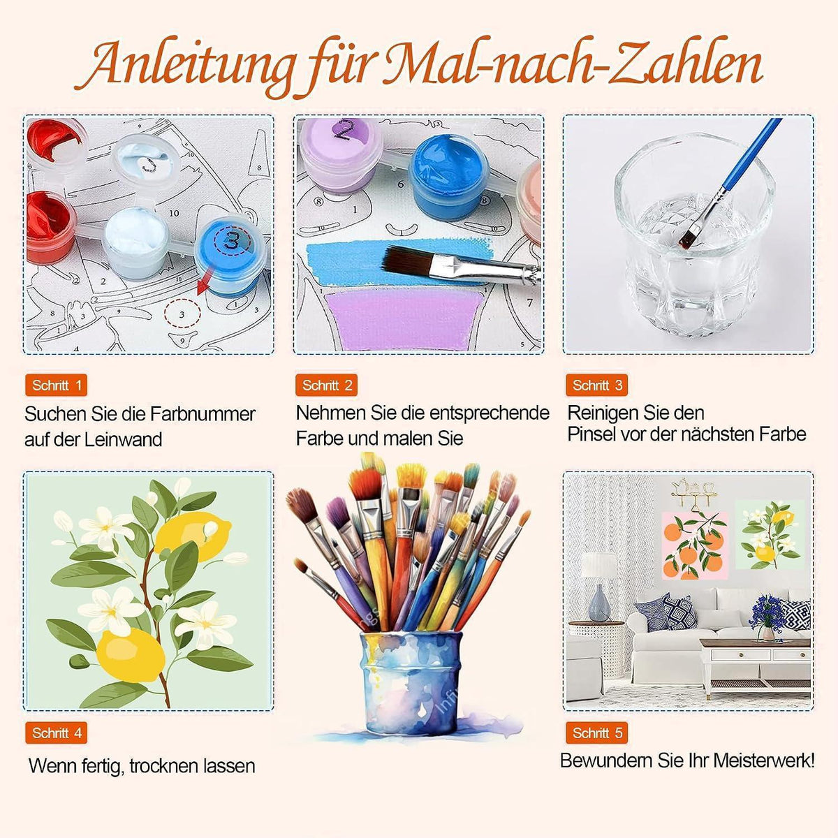 Malen nach Zahlen für Erwachsene – Haus-Motiv zum Selbermalen