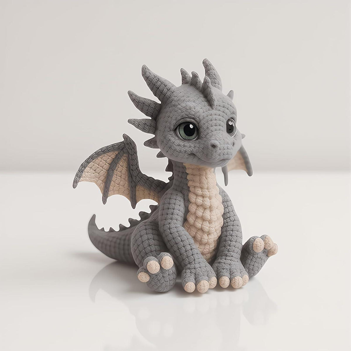 Drachen Häkelset für Anfänger mit Anleitung & Materialien