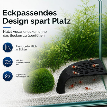 2x Garnelenhöhle Aquarium Deko – Schwarzes Versteck für Garnelen & Jungfische