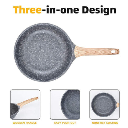 2er-Set Antihaft Bratpfannen 28cm – Granitbeschichtung