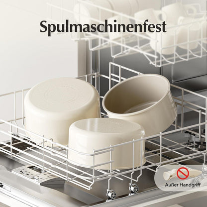 Keramik Topfset 16/18/20cm mit Abnehmbaren Griffen