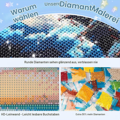 Diamant Malerei Strand Sonnenuntergang 5D DIY Set 40x30cm