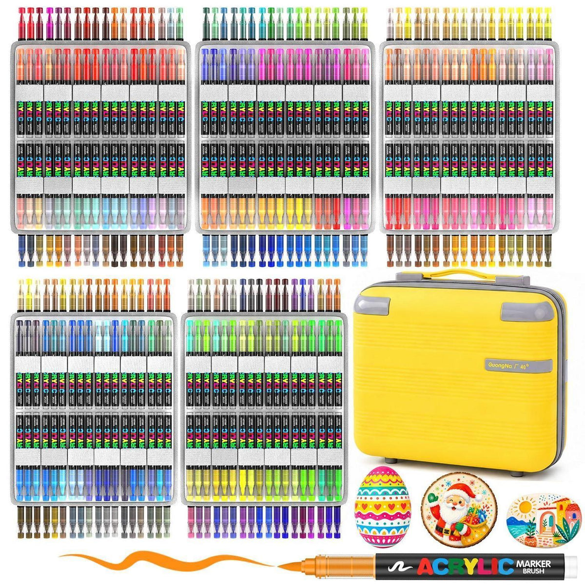 Acrylstifte Set 360 Farben – Wasserfest & Vielseitig