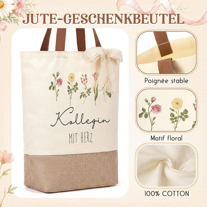 Dankeschön Geschenkset für Kollegin MIT HERZ – Abschiedsgeschenk Jobwechsel