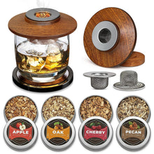 Whisky Räucher Set mit Holzspäne & Edelstahlfilter