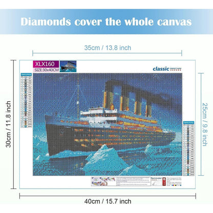 Diamond Painting Schiff Erwachsene – 40x30cm Bausatz