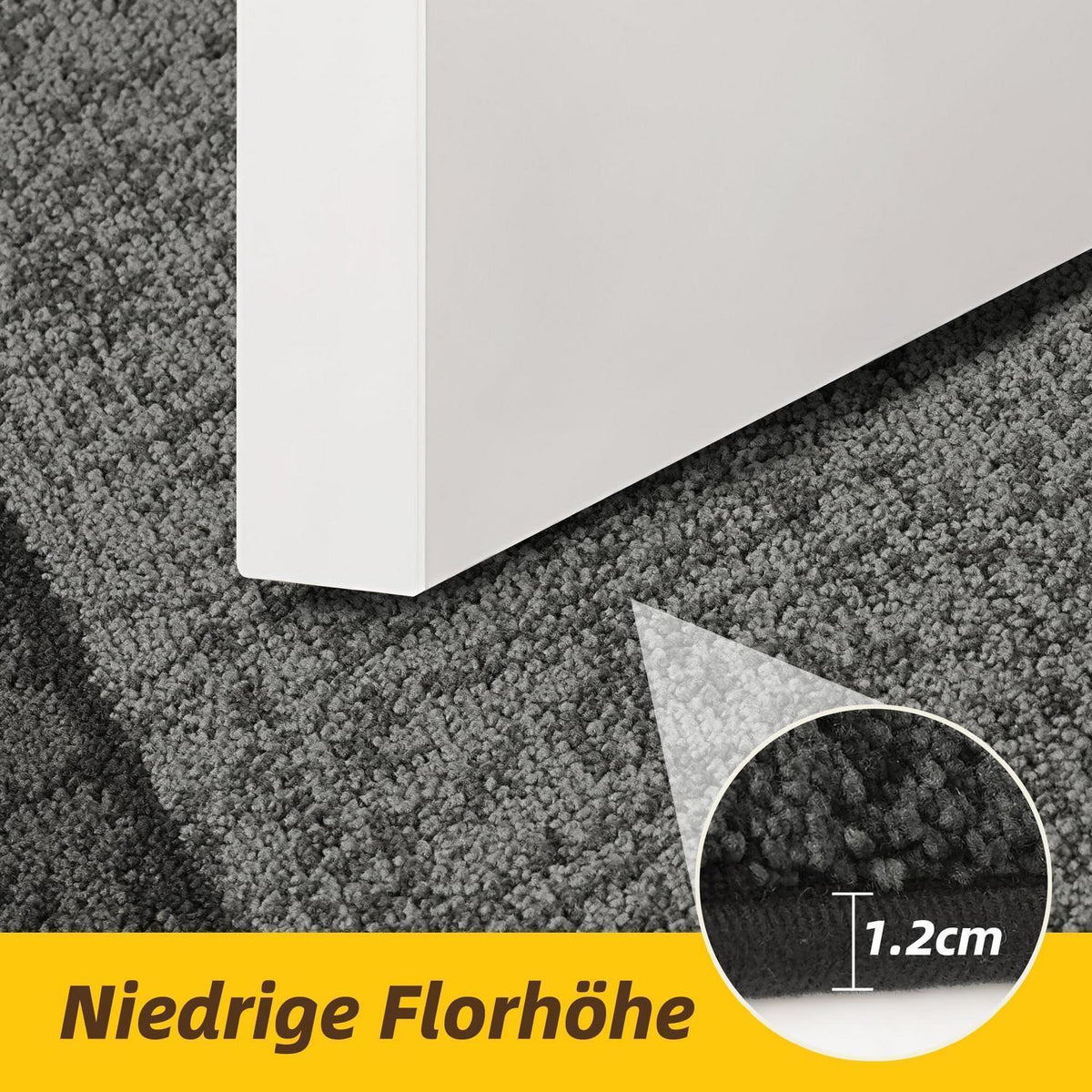 Waschbare Türmatte Grau – Rutschfest & Saugfähig 50x80cm