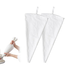 2x Wiederverwendbarer Spritzbeutel Baumwolle – Groß für Kuchen & Cupcakes