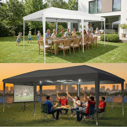 Faltpavillon 3x6 Wasserdicht mit 6 Seitenwänden – Partyzelt & Festzelt
